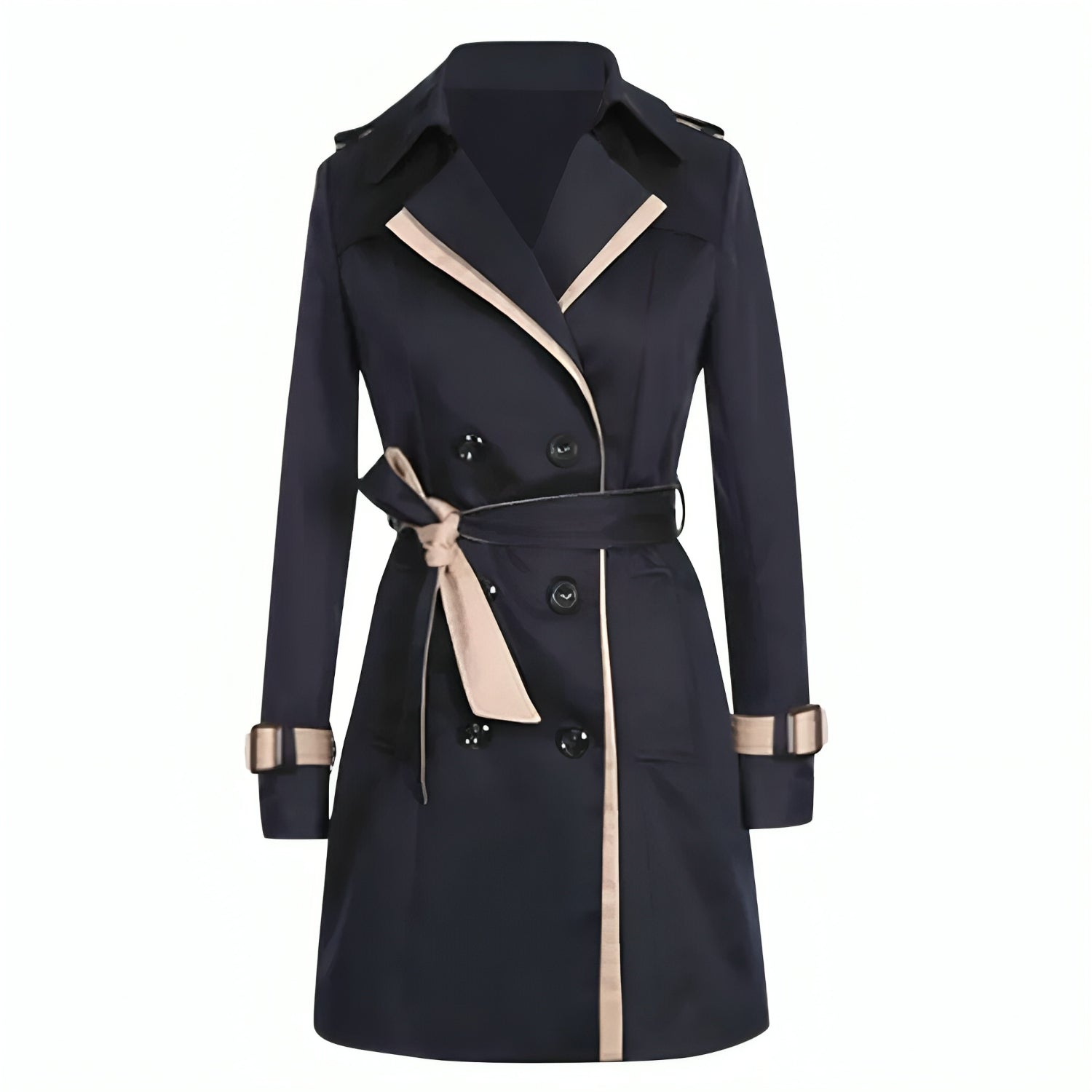 Trench Elegante Bicolore | Stile Raffinato | Perfetto per Look Sofisticati