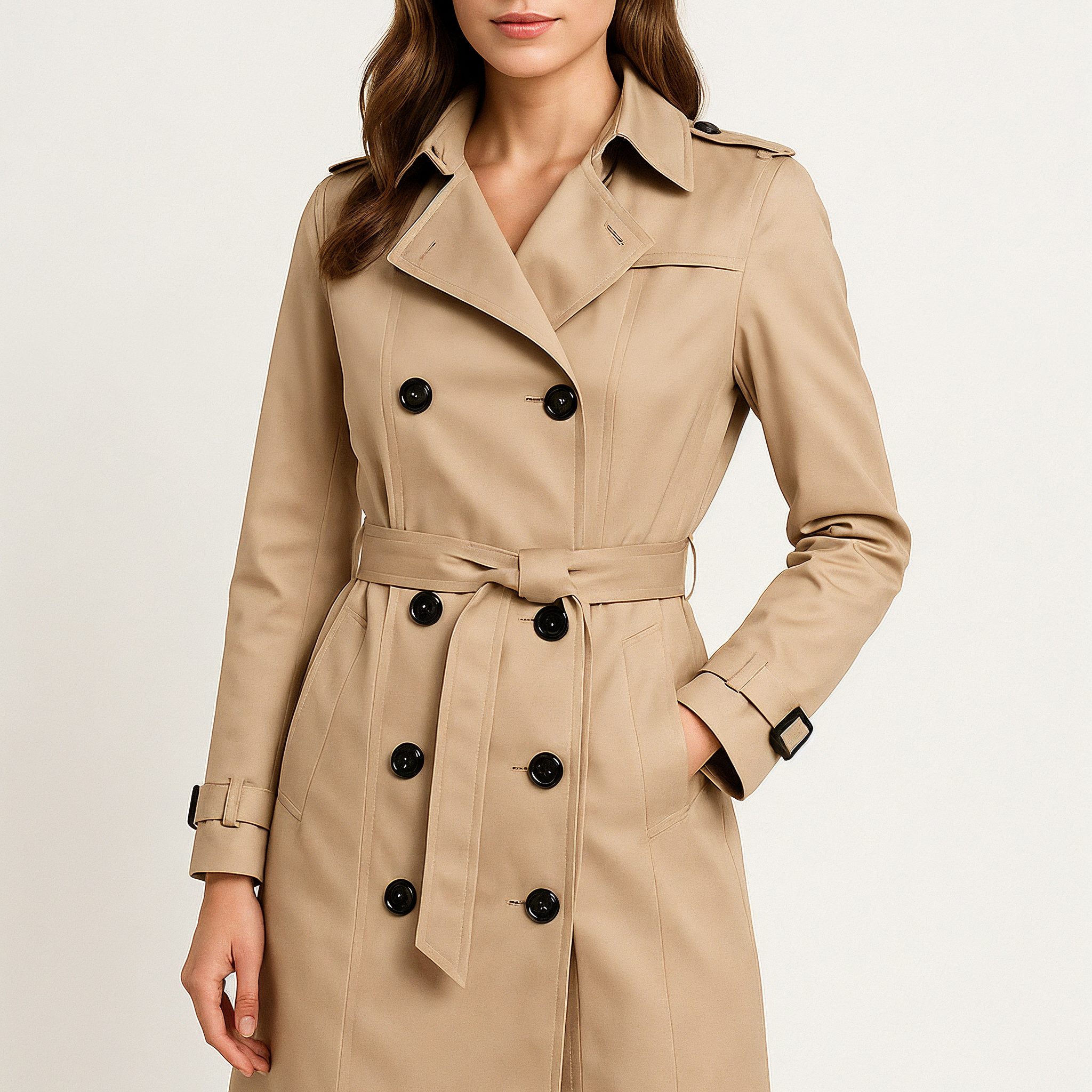 Trench Elegante Bicolore | Stile Raffinato | Perfetto per Look Sofisticati
