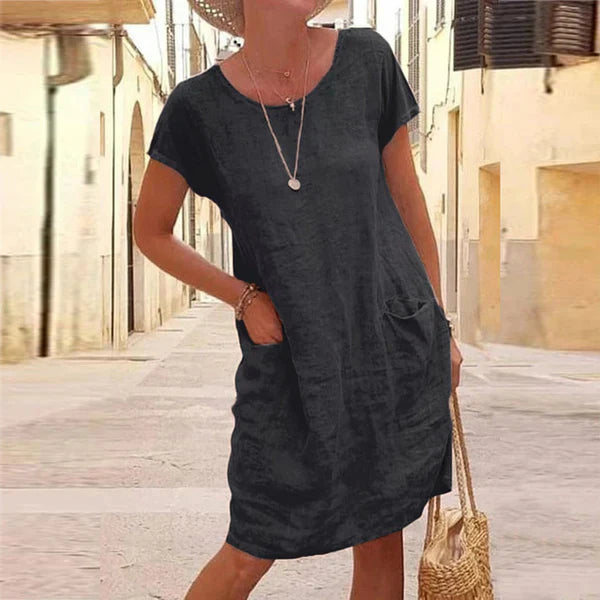 Abito Corto in Lino