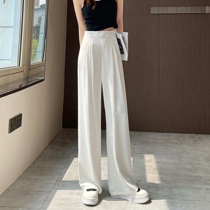 Pantaloni Palazzo Eleganti | Vita Alta | Stile Chic e Confortevole