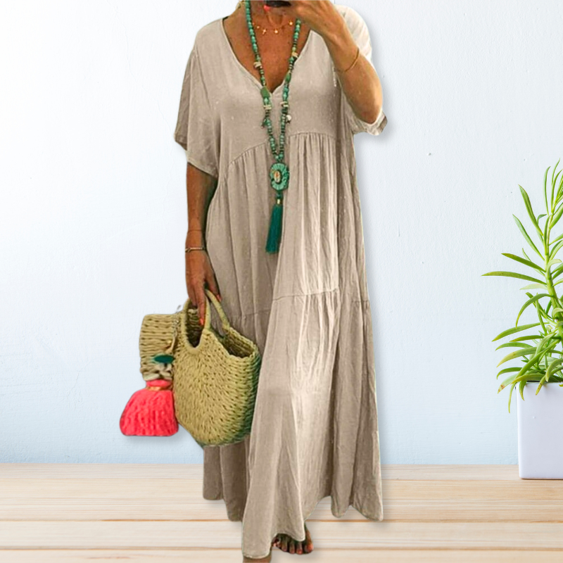 Abito Lungo Boho in Lino