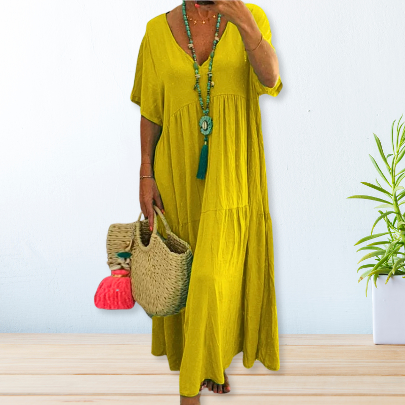 Abito Lungo Boho in Lino