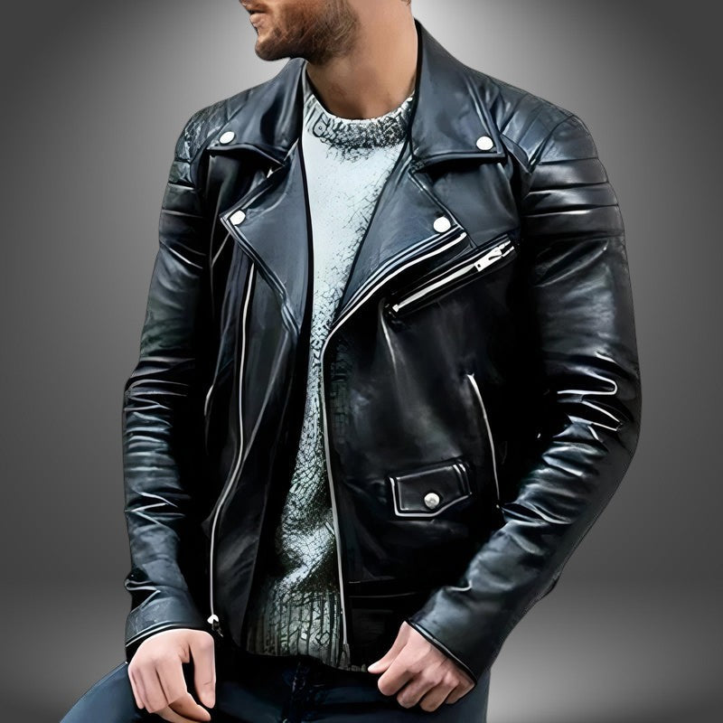 Giacca Biker in Ecopelle