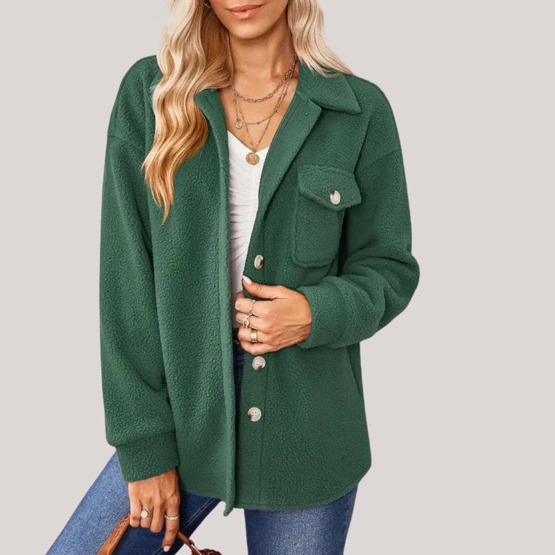 Giacca Camicia in Lana | Stile Casual-Chic | Perfetta per Look Autunnali