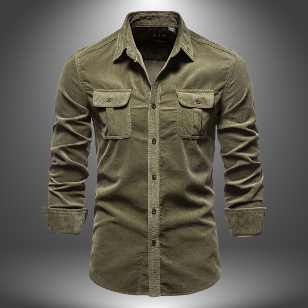 Camicia Cotone Stile Militare