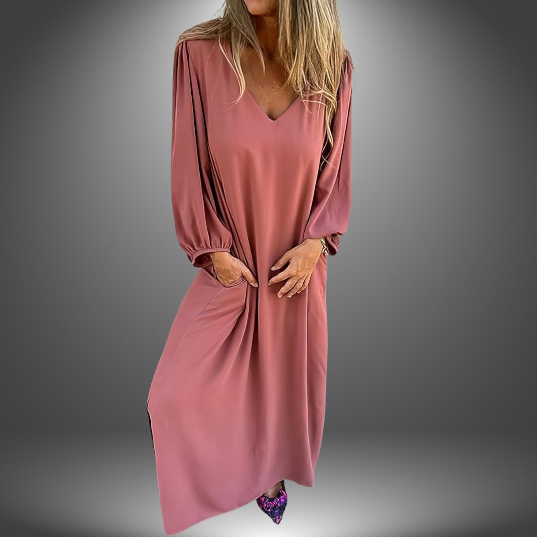 Abito Maxi Elegante Scollo V