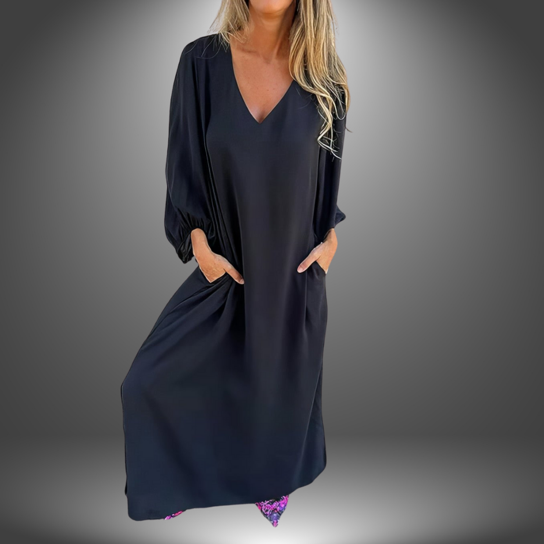 Abito Maxi Elegante Scollo V