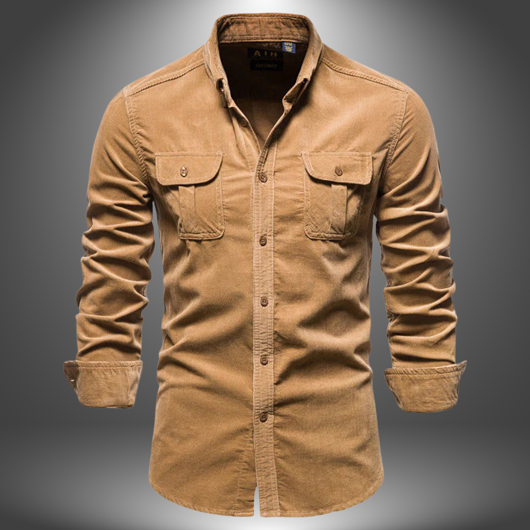 Camicia Cotone Stile Militare