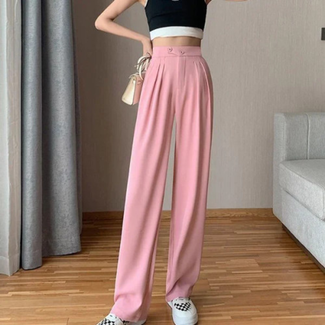 Pantaloni a Gamba Larga | Comodi e Versatili | Look Casual Chic