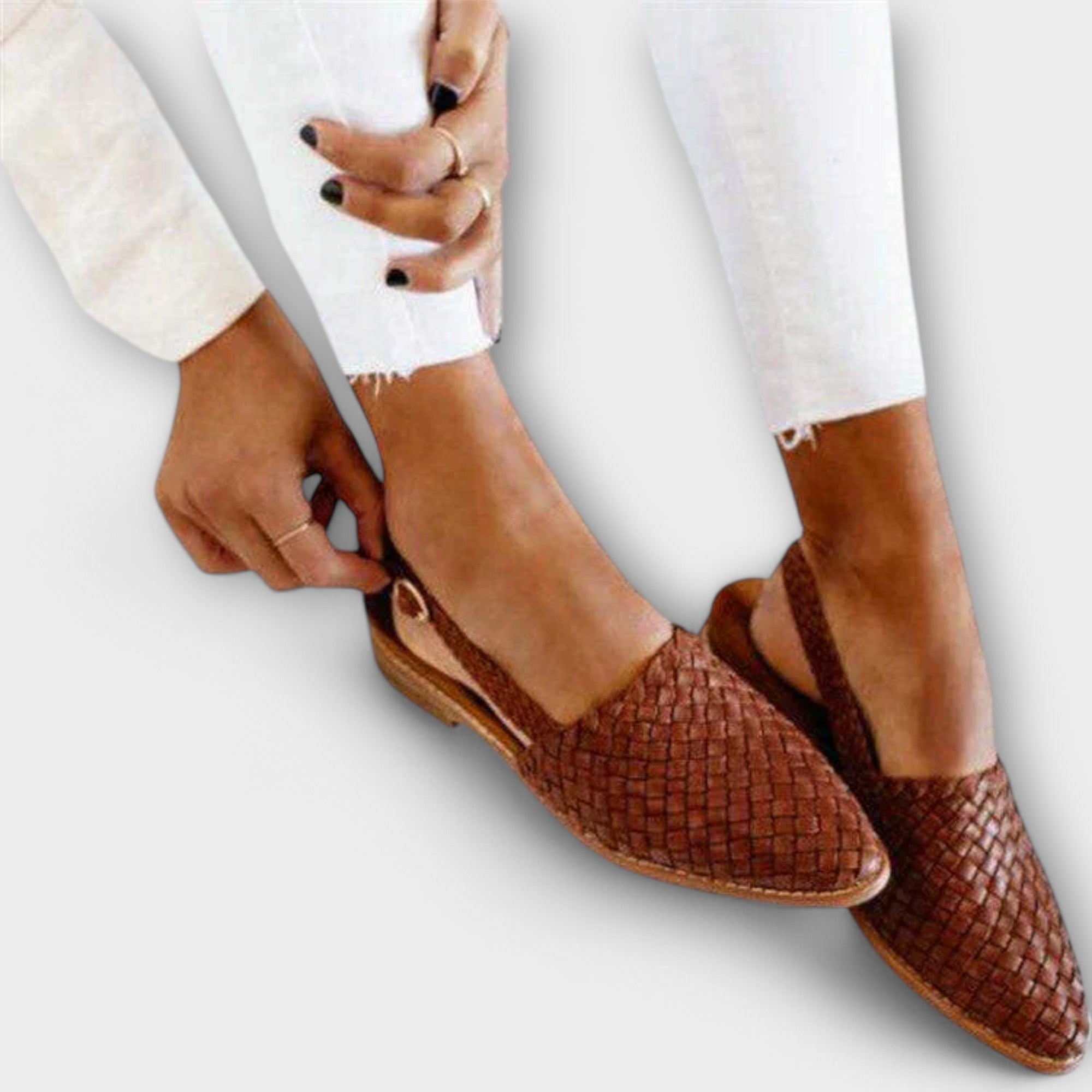 Ballerine Intrecciate Donna | Pelle Naturale | Comfort Estivo
