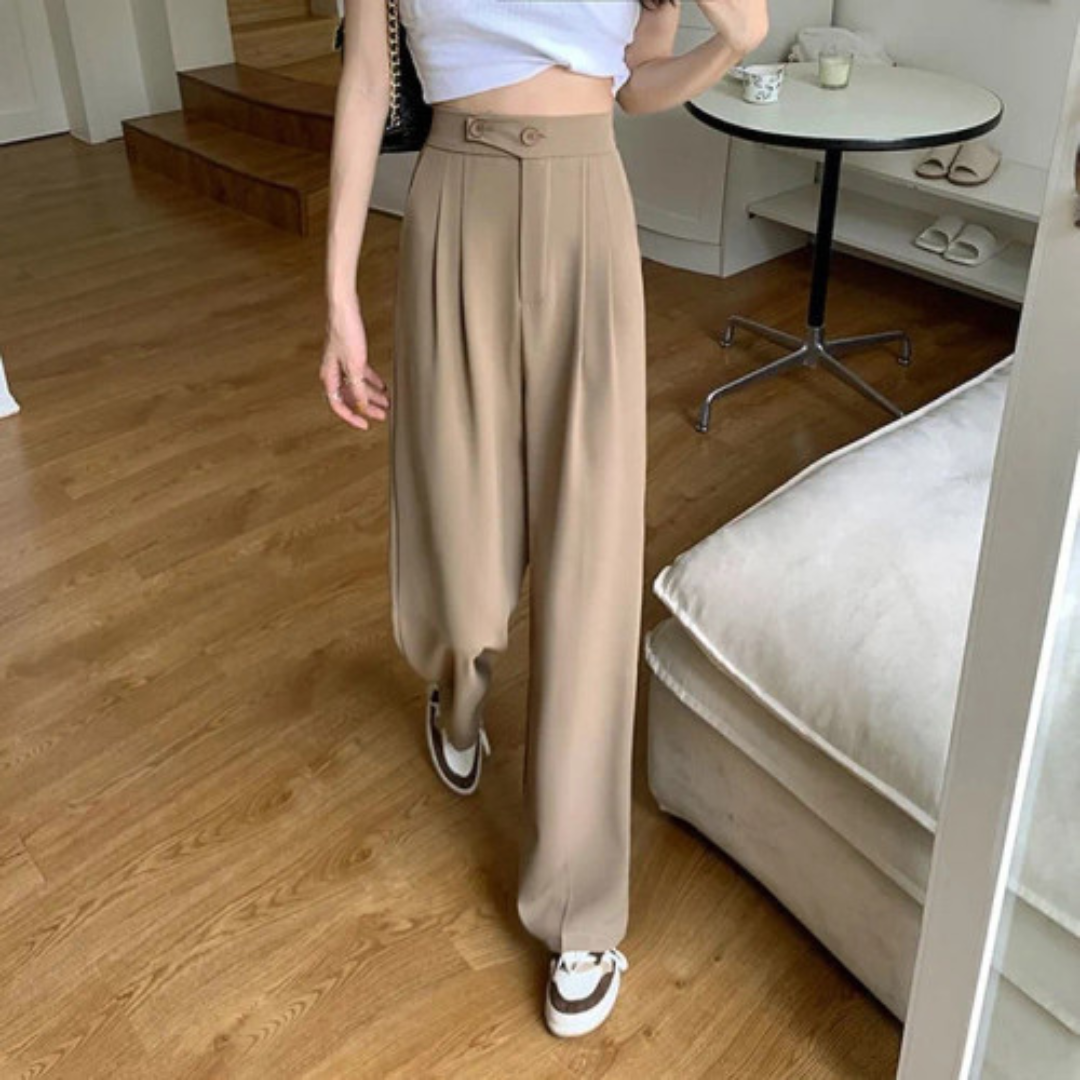 Pantaloni a Gamba Larga | Comodi e Versatili | Look Casual Chic