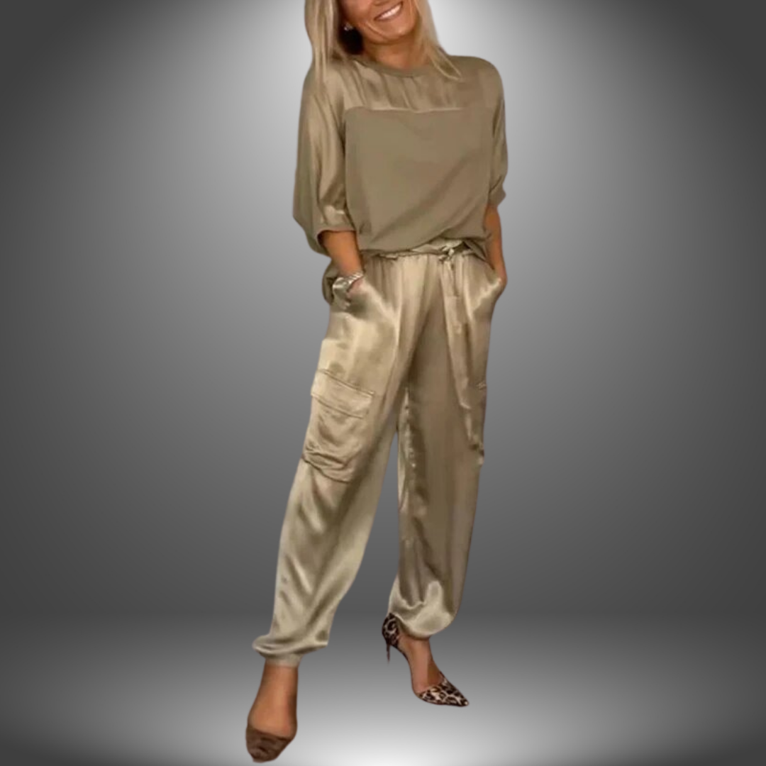Completo Satinato Cargo Donna
