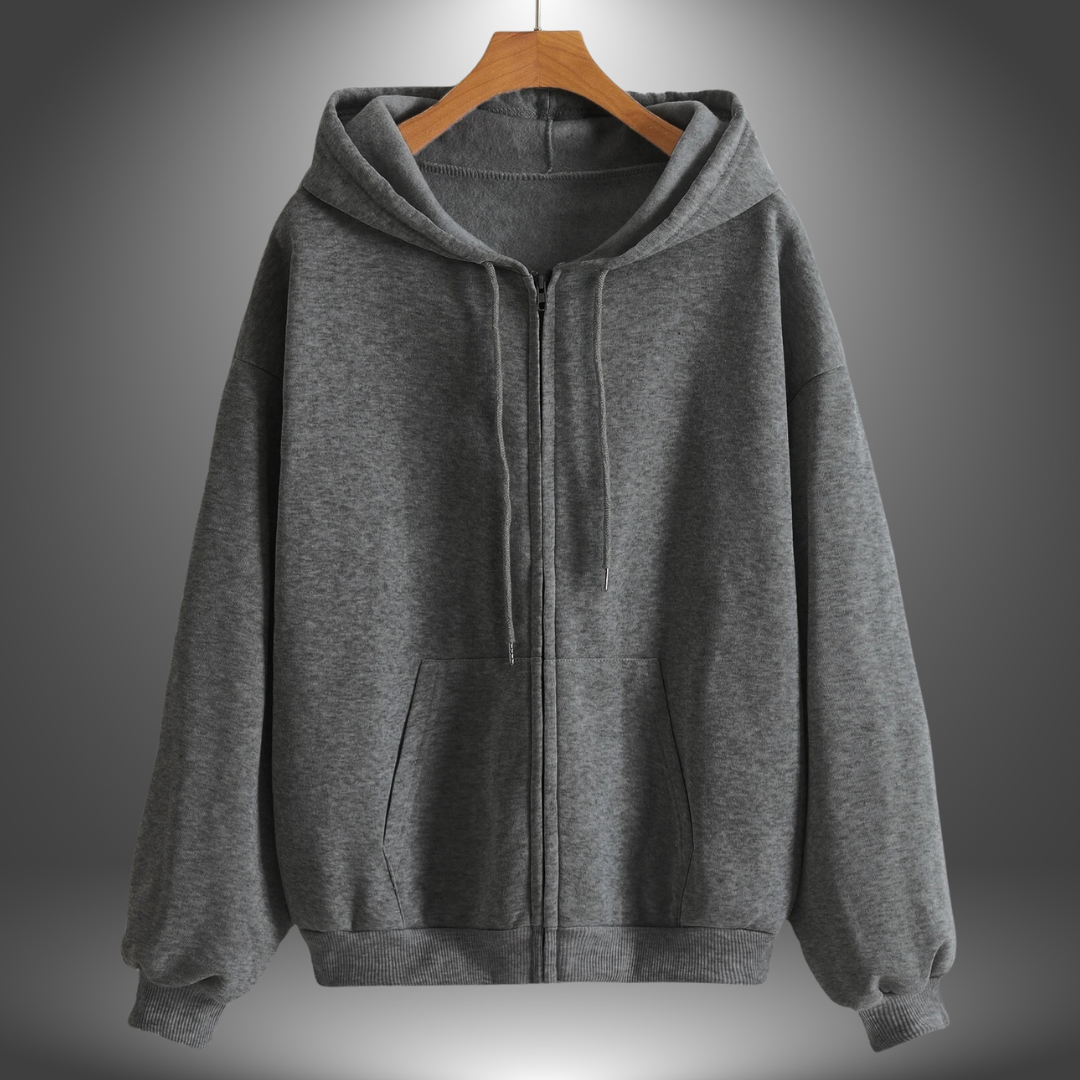 Felpa Zip Oversize