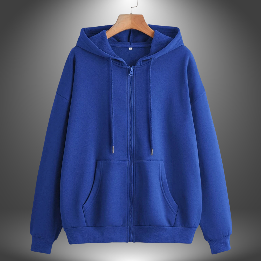 Felpa Zip Oversize