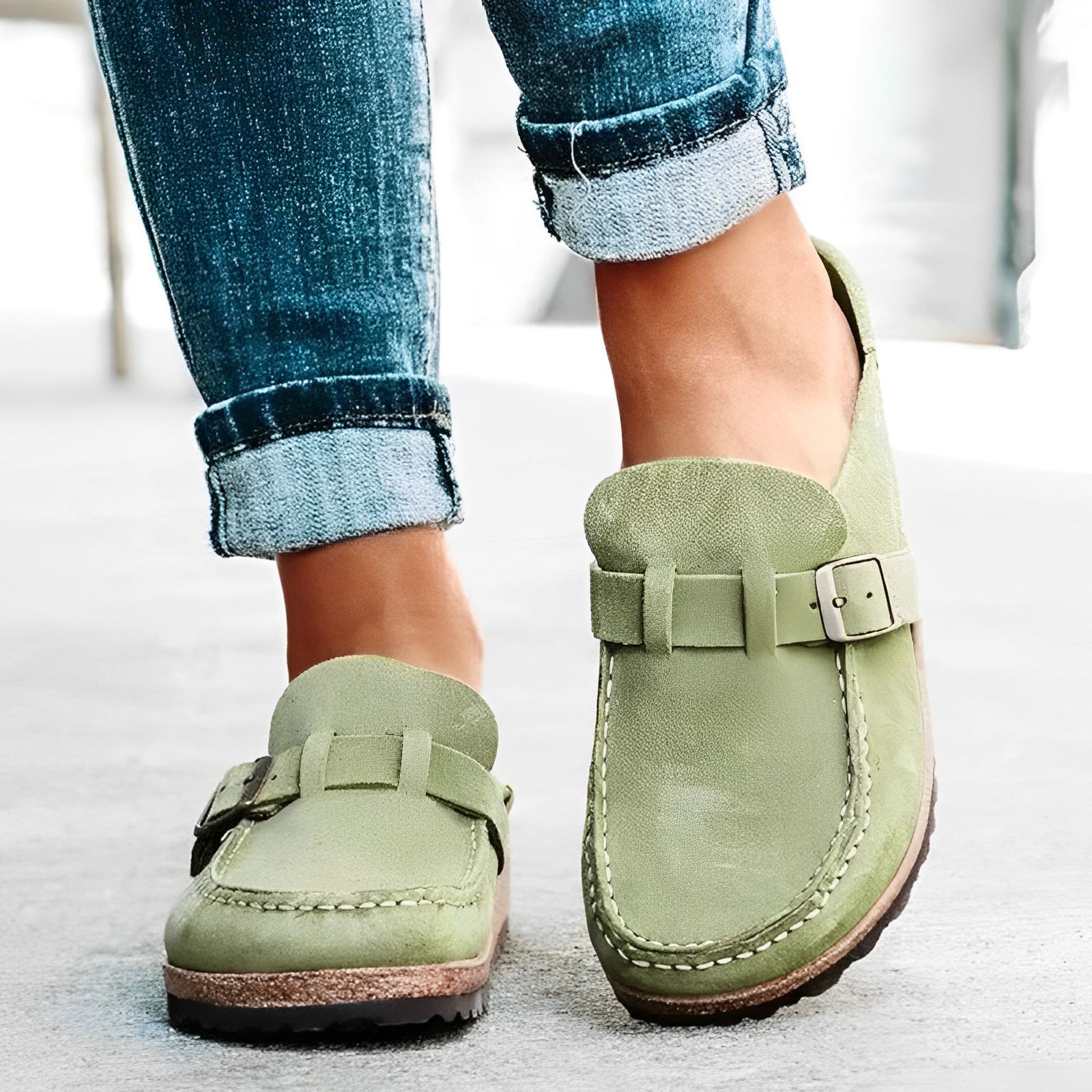 Mocassini Slip-on Donna | Con Fibbia Laterale | Comodi e Casual Chic