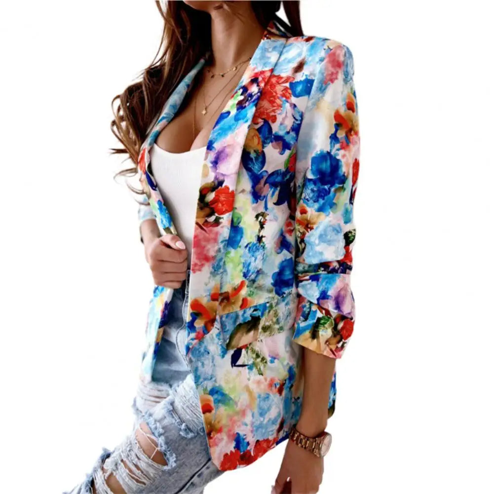 Blazer Floreale | Poliestere | Stile Leggero e Colorato