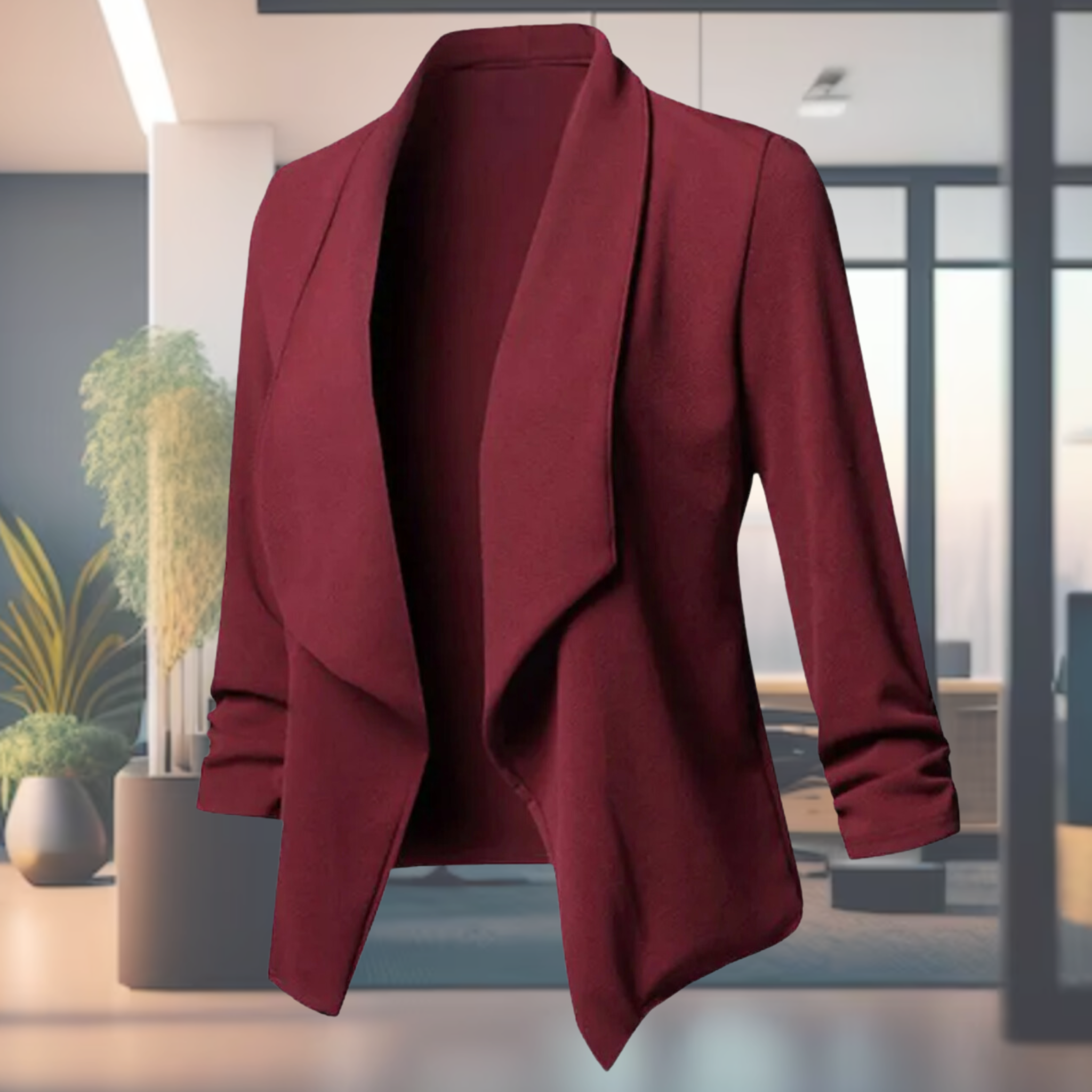 Giacca aperta drappeggiata