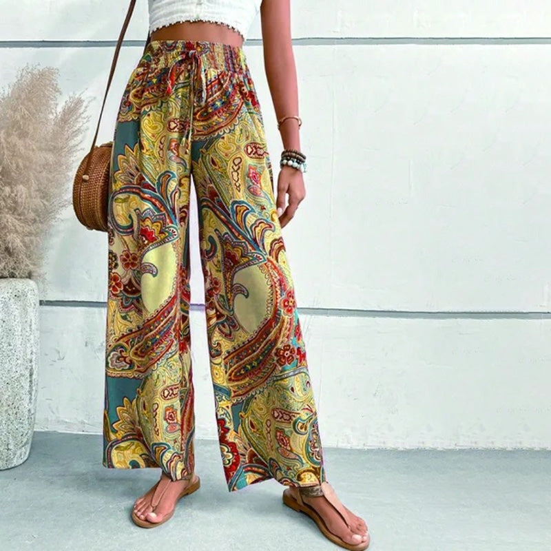 Pantaloni ampi paisley