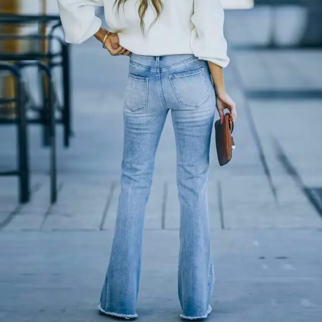 Jeans a Zampa | Vita Alta | Stile Vintage e Chic
