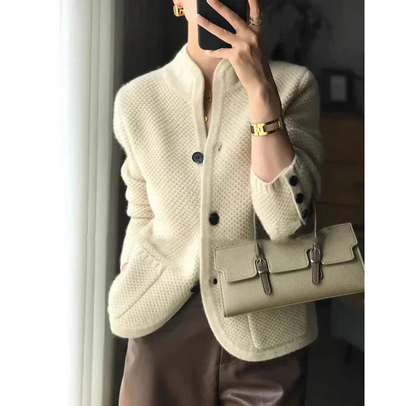 Blazer in Maglia Strutturata | Elegante e Sofisticato | Stile Classico