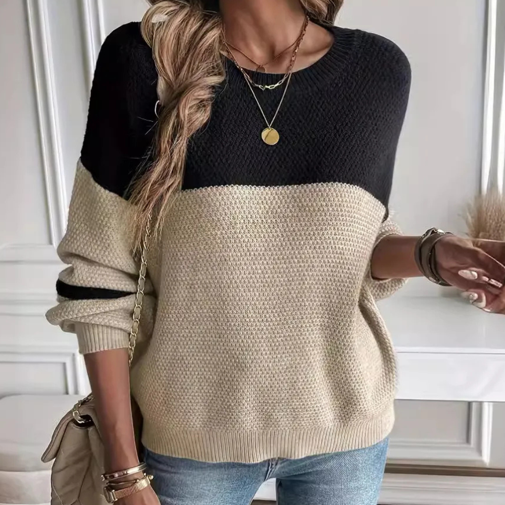 Maglione a Blocchi di Colore | Morbido e Trendy | Perfetto per l’Autunno