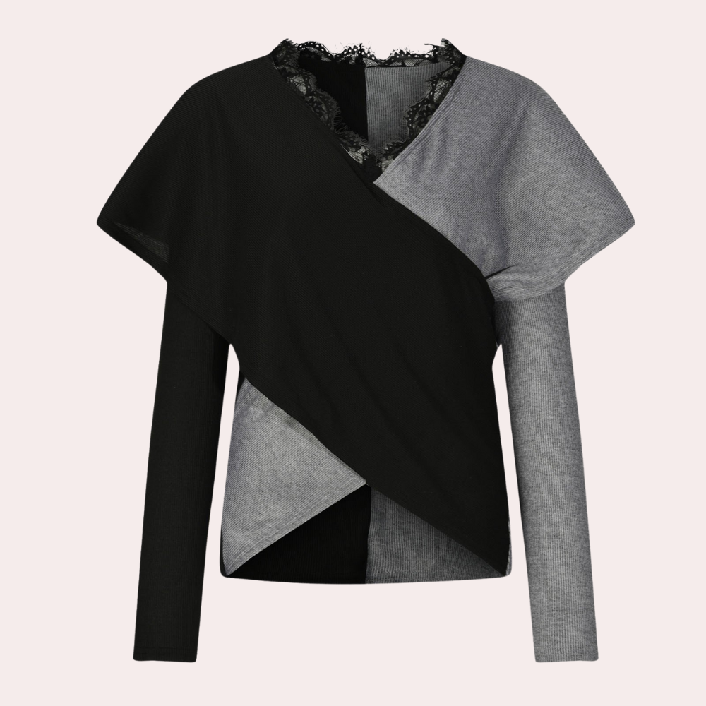 Maglione Bicolore | Lavorato a Maglia | Elegante e Moderno