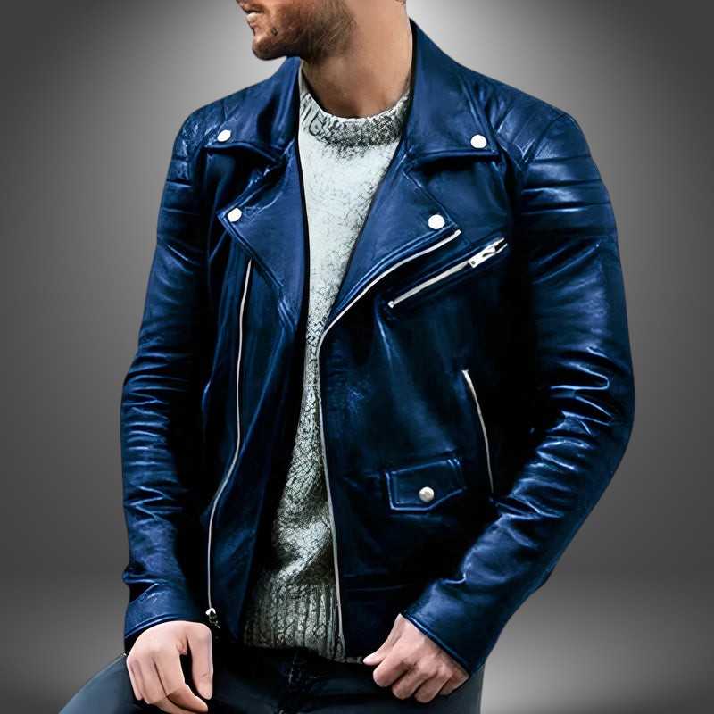Giacca Biker in Ecopelle