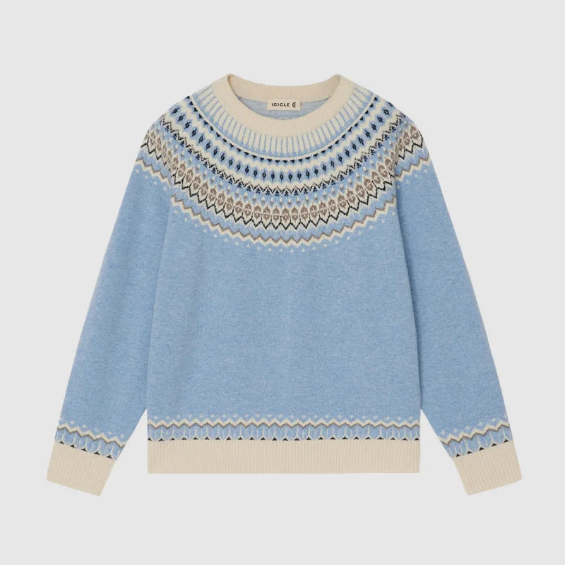 Maglione Jacquard | Stile Nordico | Morbido e Caldo