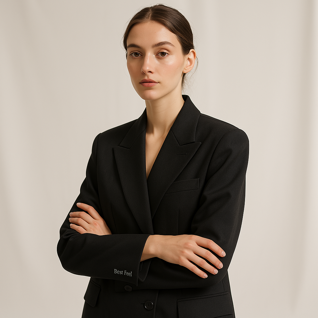 Blazer Elegante | Nero | Taglio Sartoriale e Raffinato