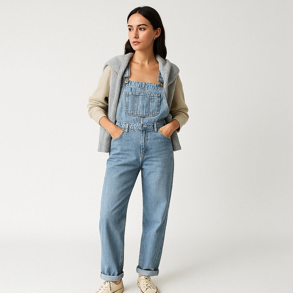 Salopette in Denim | Casual Chic | Comoda e Versatile