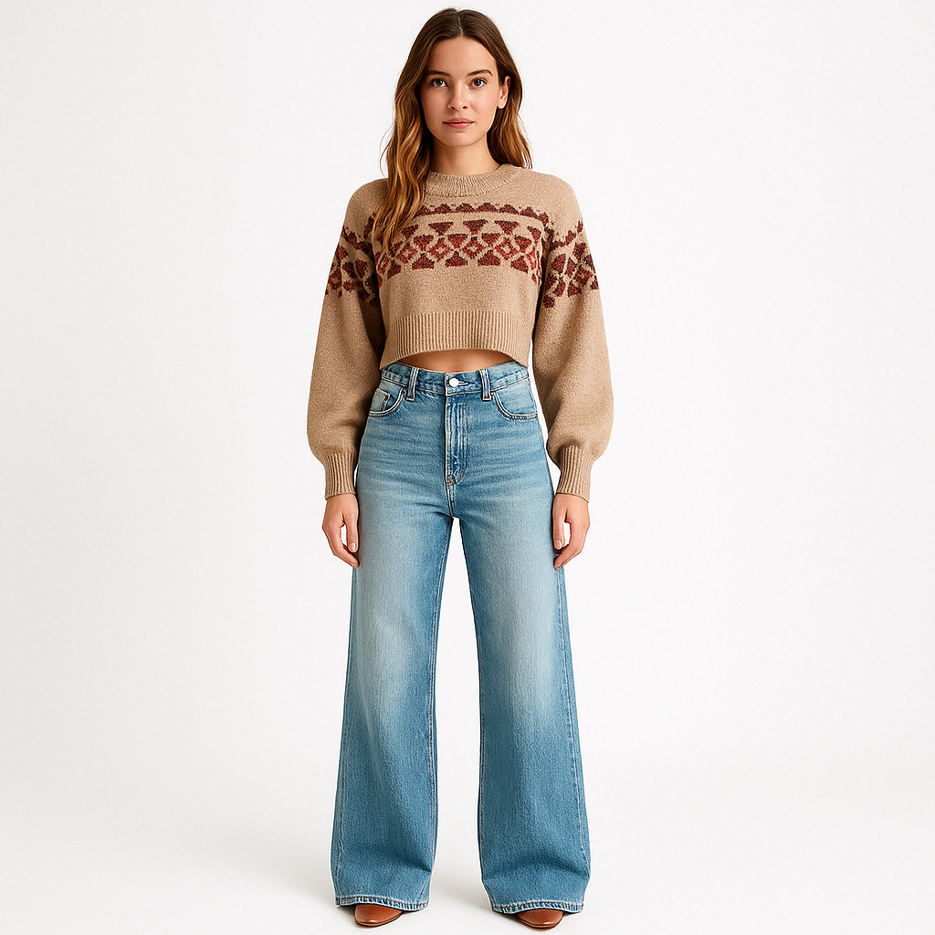 Jeans a Gamba Larga | Denim | Comodi e Stilosi