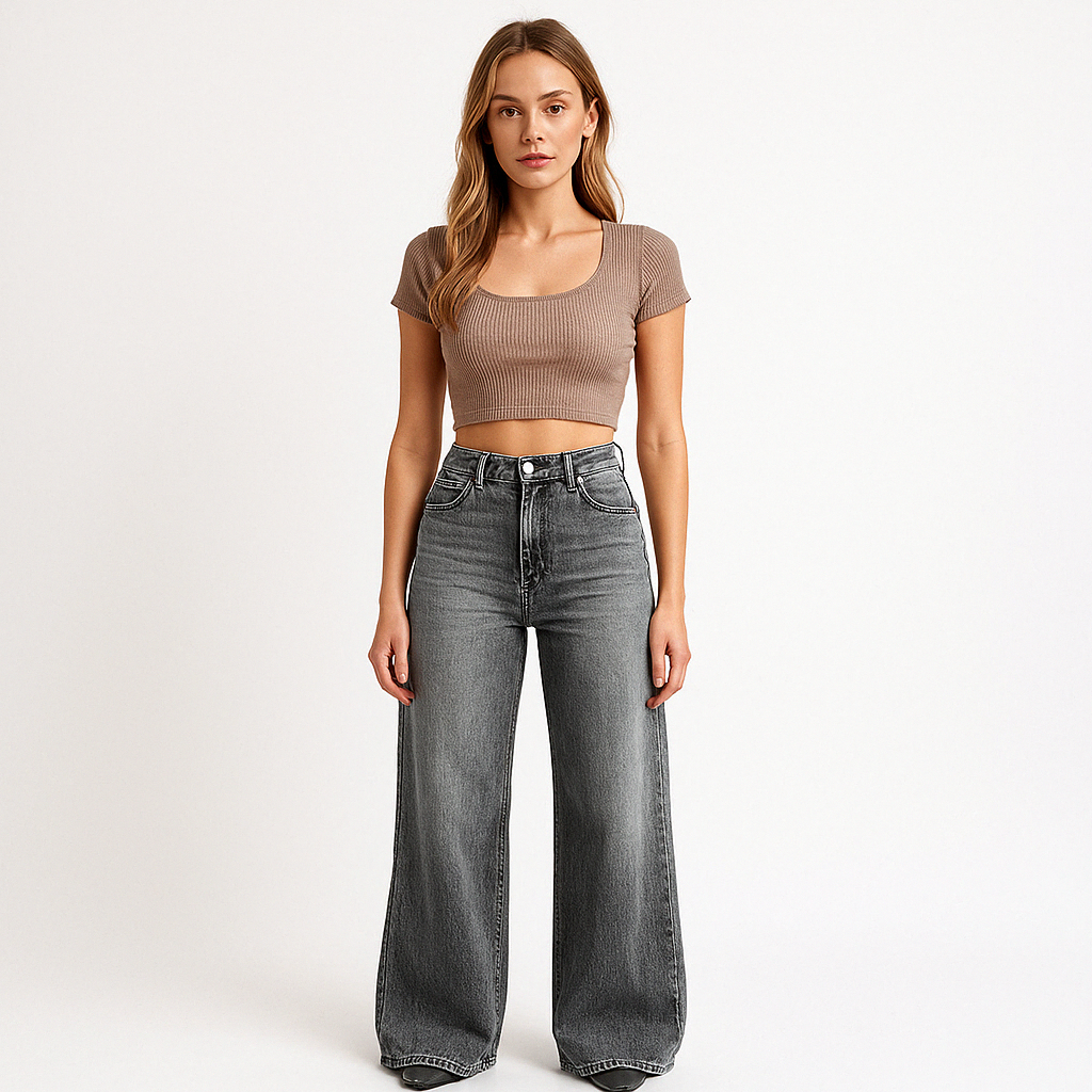 Jeans a Gamba Larga | Denim | Comodi e Stilosi