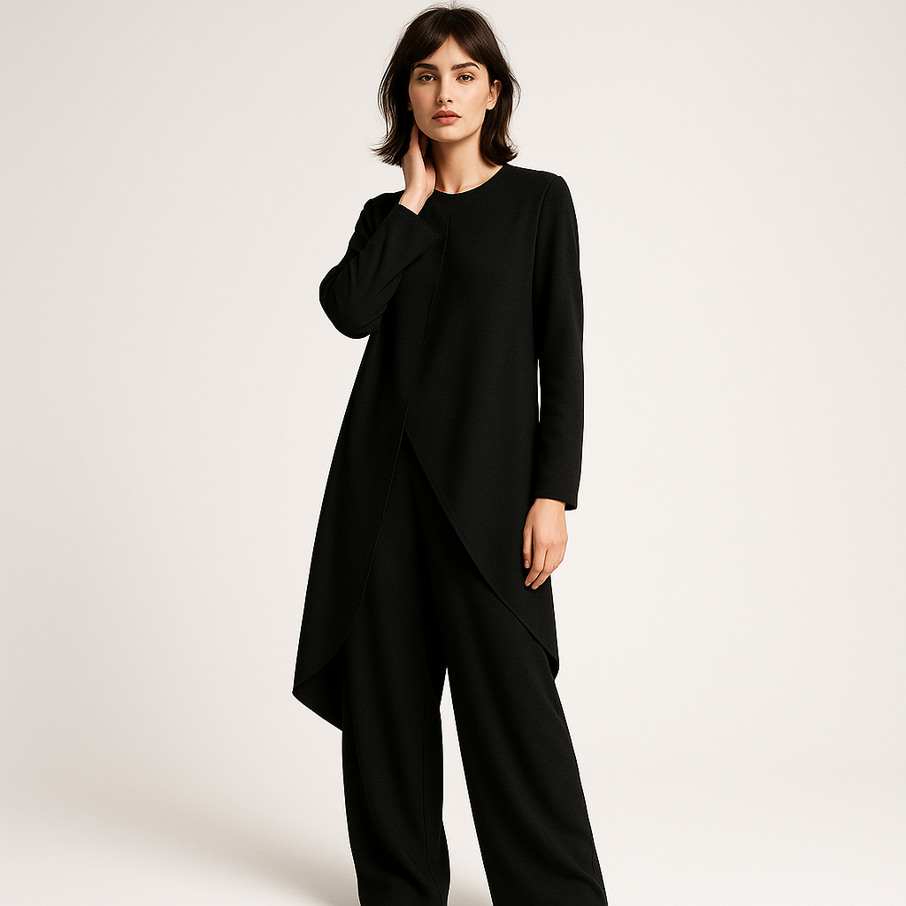 Minimal Chic Set | Tunica Asimmetrica | Look Elegante e Versatile