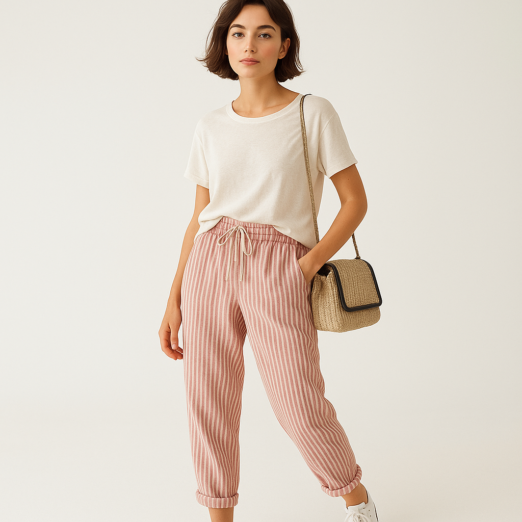 Striped Cotton Pants | Cotone | Freschi e Casual