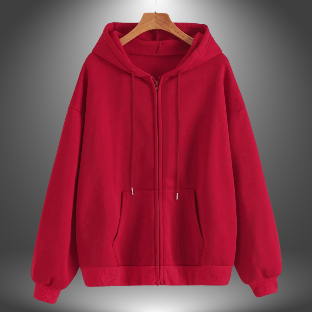 Felpa Zip Oversize