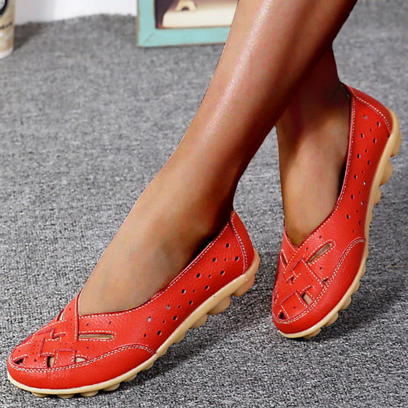 Ballerine Donna Intrecciate | Pelle Morbida | Design Elegante e Casual