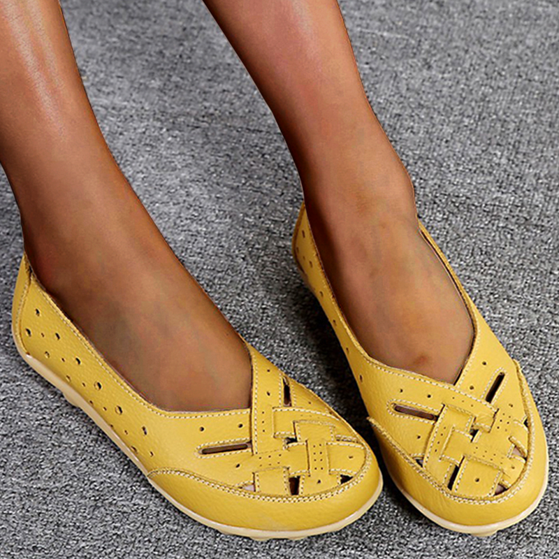 Ballerine Donna Intrecciate | Pelle Morbida | Design Elegante e Casual