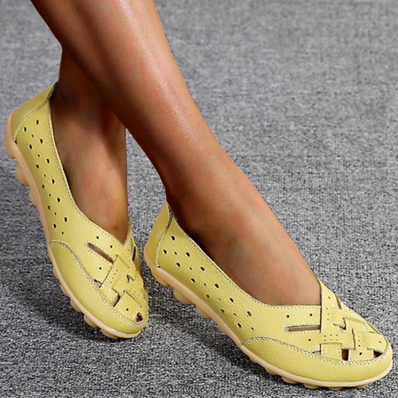Ballerine Donna Intrecciate | Pelle Morbida | Design Elegante e Casual