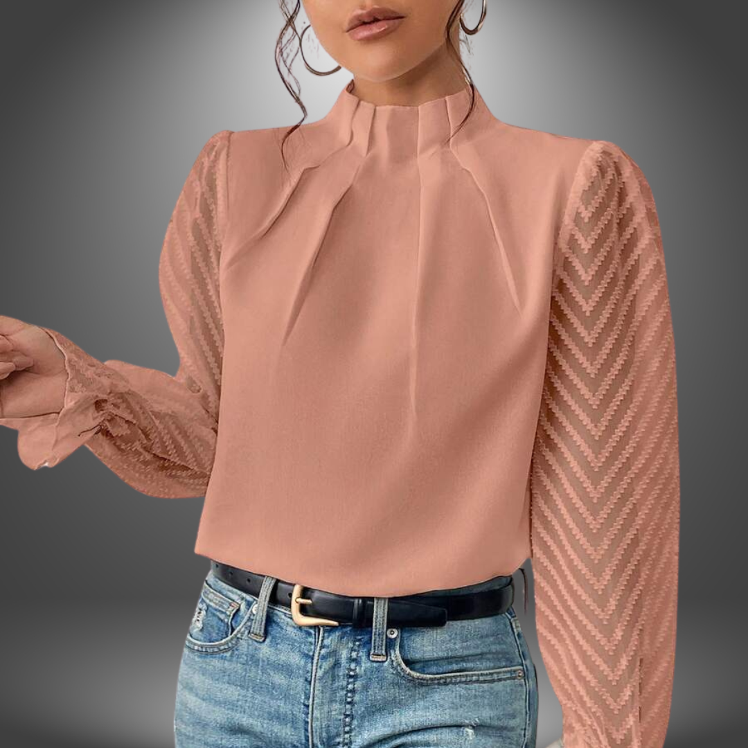 Blusa Maniche Trasparenti