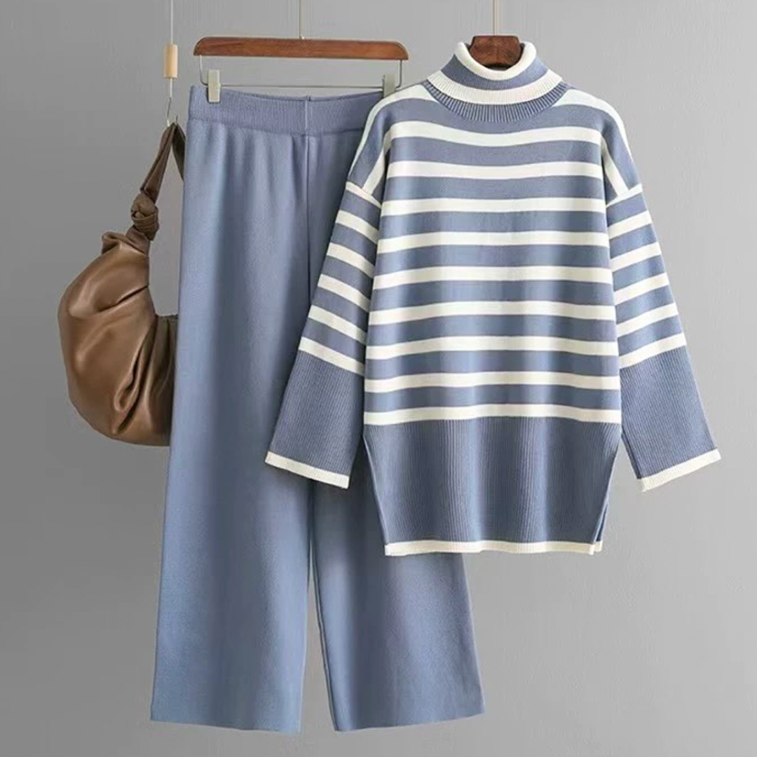 Completo Maglia a Righe con Pantaloni Neutri