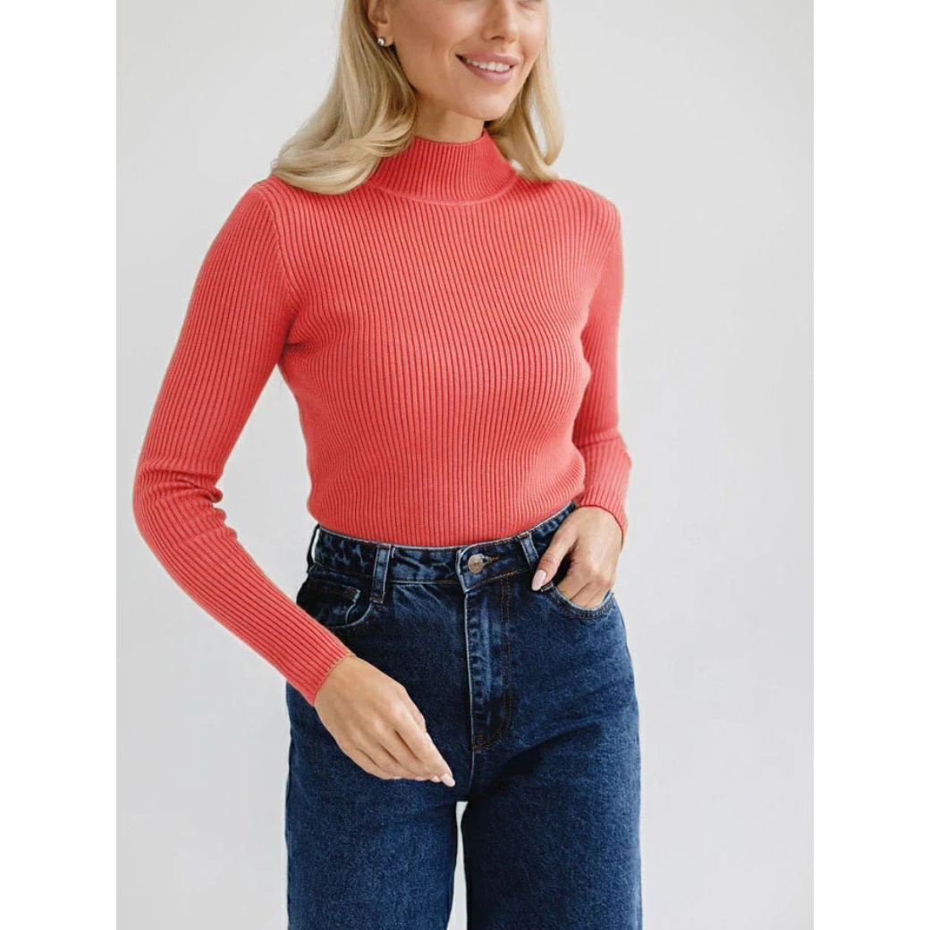 Maglione Aderente | Collo Alto | Morbido e Versatile