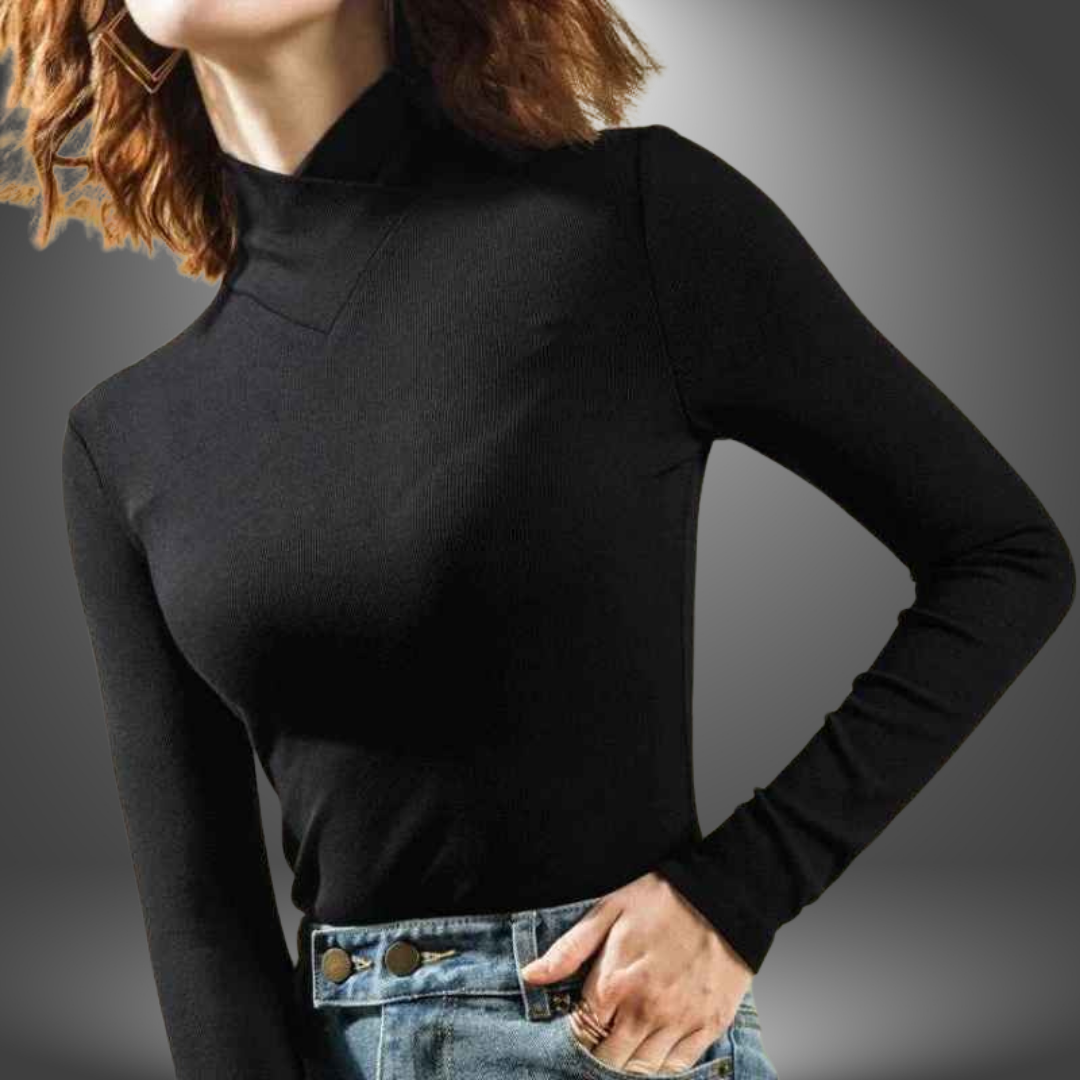 Maglia Aderente a Collo Alto