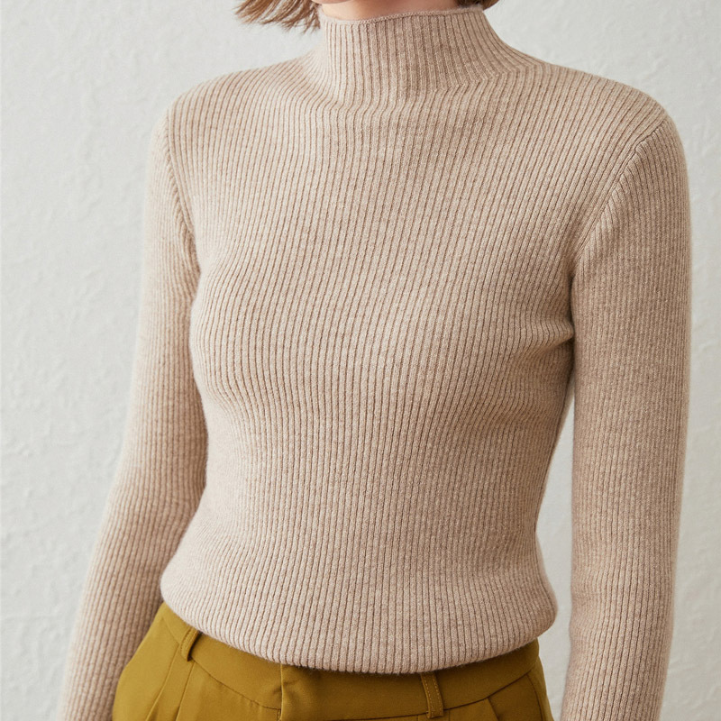 Maglione Aderente | Collo Alto | Morbido ed Elegante