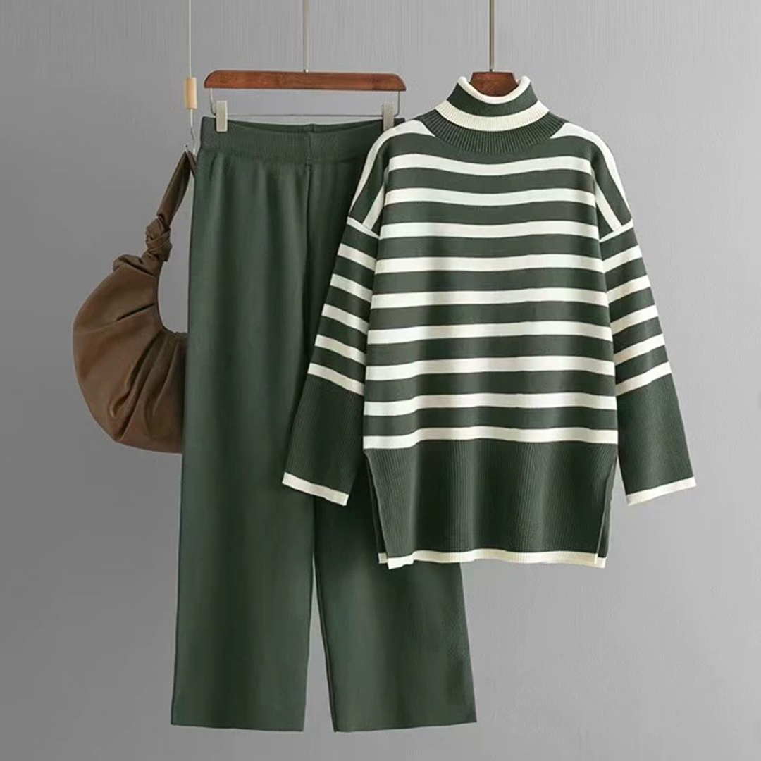 Completo Maglia a Righe con Pantaloni Neutri