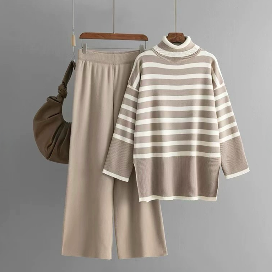 Completo Maglia a Righe con Pantaloni Neutri