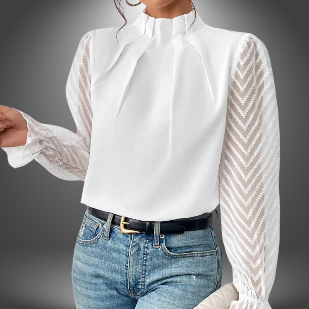 Blusa Maniche Trasparenti