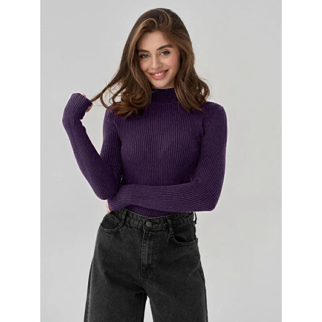 Maglione Aderente | Collo Alto | Morbido e Versatile