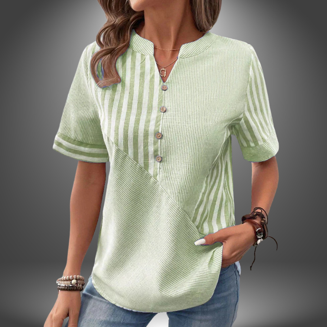 Camicia a Righe con Bottoni