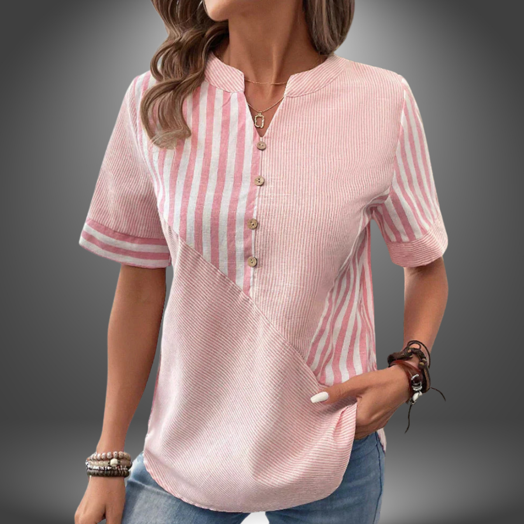 Camicia a Righe con Bottoni