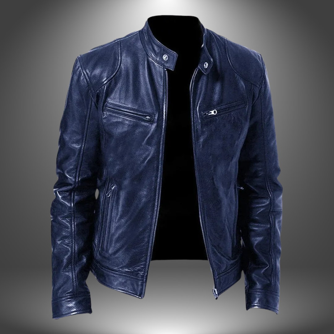 Giacca Biker Effetto Pelle